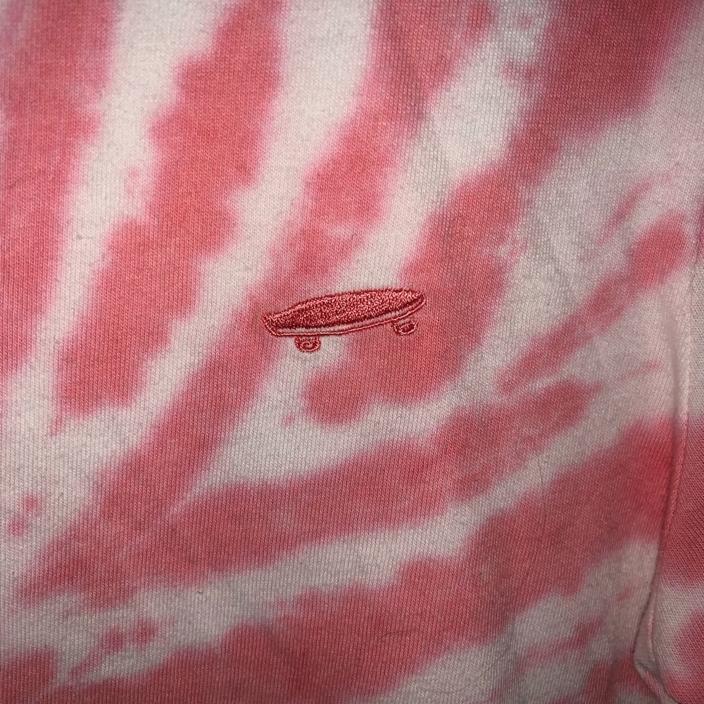 Tie dye Vans Cropped T-Shirt